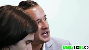 scientist stepdad bangs teen stepdaughters in threesome hardcore taboo sex with old and young action