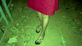 Hot Girlfriend with Big Boobs Fucked Hardcore in Jungle on Valentine Special Day. Young Girl Enjoys Rough Outdoor Sex.