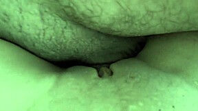 Babysitter Takes Huge Cumshot on Tight Pussy in Close-Up Bedroom Creampie with Daddy