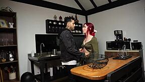 i'm this petite redhead getting roughly fucked in doggystyle after arguing with my boyfriend and his monster cock