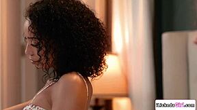 Watch Blonde College Babe Pussy Licking Ebony Lesbian Roommate in 69! Interracial Dorm Action Heats Up With Shaved Pussy Sucking and Kissing!