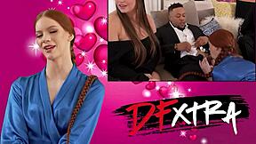 my petite 18+ blonde gf stops my friend's game for deepthroat blowjob and hard doggystyle fuck