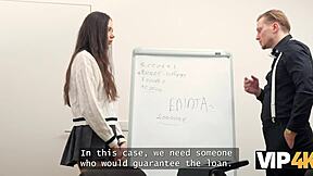 Vip4k, my first time trying office glory hole with European brunette casting 😏