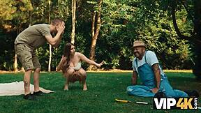 I feel so heartbroken that beautiful brunette just wanted to help her father-in-law but ended up in old young sex