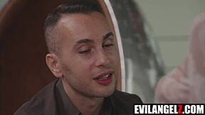 Perverted secretaries Raul Costa Lumi Ray and Claire Roos give blowjob and hardcore pov in big ass office scene