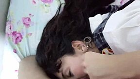 Getting dressed as schoolgirl for boyfriend leads to fun punishment