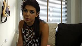 Latina STEPSIS BANG POV with big cock blowjob