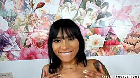 Alejandra Rico Latina Teen 18+ Swallows Huge Cum Load On Lips