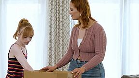 now that i'm 18 i casually LICK my busty STEPMOM'S pussy in bed