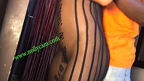 Rock and Sex Thrill Horny Ebony Teen in Homemade Hardcore Sucking!