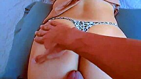 brazilian big oiled booty fucked bbc doggy pov with creampie and orgasm