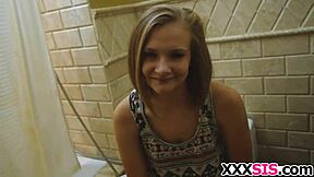 Hard Dick for Lucky Stepsis Paisley Brooks! Amateur Teen Blowjob with Scottish Not Brother Hardcore Homemade Monster Cock.