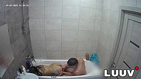 Luuv's request for shaving help in the bathroom evolves into an intimate, sensual display with her friend