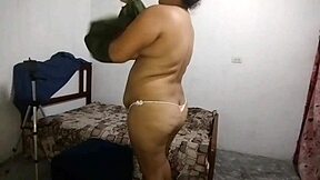 perverted stepdad watches his stepdaughter's big ass while she makes videos and ends up with her