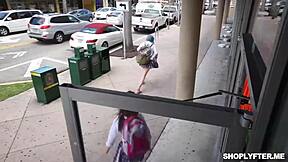 officer ryan mclane's fat big cock gave shoplifter sofie reyez orgasm while riding in office. petite latina teen wanted more hardcore sex.