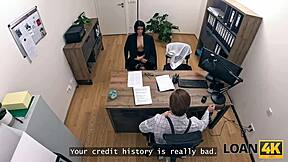 Brunette Teen Gets Rough Hardcore Sex in Office Casting Interview