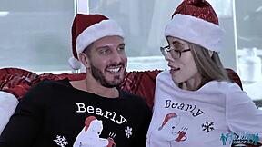 ariana marie uh, takes santa dick deep in her young hole