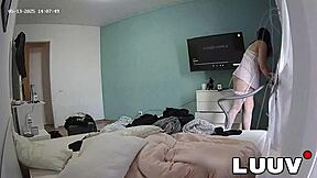 Luuv Two Girls Turn Room Cleaning Into A Graceful Real Amateur Movie In Maid Uniforms