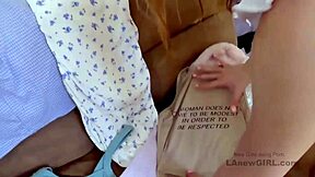 Blonde bombshell gets fucked at a modeling audition on sofa during pov massage interview