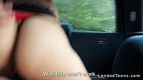 Blonde Amateur Hitchhiker Gives Blowjob And Fucks In Car Pov