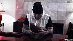 big tits milf titty fucks young athlete with blowjob and pussy licking