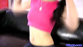 European Teen Amateur Sucks Old Man Before Riding