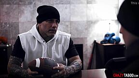 big tits milf titty fucks young athlete with blowjob and pussy licking