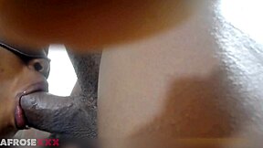 Black Girl Was Masturbating In Solo Until Horny Producer Came On Set To Get Suck