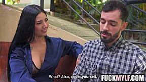 Filthy Blowjob From Petite Teen La Rola Mike Zander!