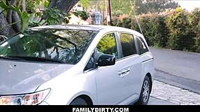Familydirty - Cute Teen 18+ Step Daughter Seduces Step Dad With Blowjob For New Car - Ellie Eilish!