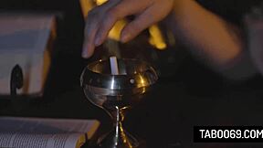 Pervert Priest Takes Virgin Teen Penelope Kay's Ass in Rough Doggystyle and Cowgirl Action!