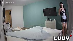 Luuv Two Girls Turn Room Cleaning Into A Graceful Real Amateur Movie In Maid Uniforms