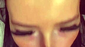 Horny British slut gives girlfriend experience with squirting orgasm on webcam