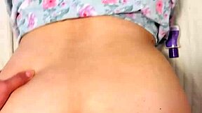 my husband grabs my chubby ass in fishnets. he fucks me hard doggystyle... oh yeah