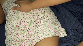 chubby latina stepdaughter's first time homemade creampie hints at taboo fetish with small cock