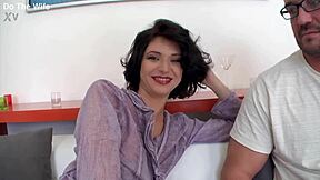 petite wife lina arian is fucking right in front of her cuck husband