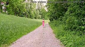 I take that stranger's huge cock deep while training outdoors in leggings until squirting hits.