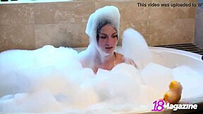 hey, check out this compilation of young petite emi clear playing with her shaved pussy in the shower.