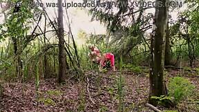 I take that stranger's huge cock deep while training outdoors in leggings until squirting hits.