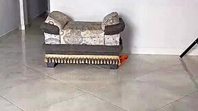 horny neighbor tricks husband with rough pov sex from neighbor. she rides cowgirl and takes creampie in missionary.