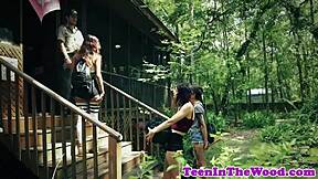 bondage teen 18+ feels so overwhelmed getting roughfucked in spoon pose