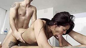 Oh yeah, let's double penetrate this hot Colombian's ass in our wild interracial group session with creampie and facial finishes!