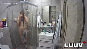 uhh luuv abbadon is takin a shower and shavin carefully preppin for the reality show