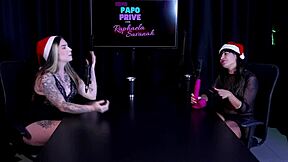 Stellar Blue feels passionate about professional actors, loves exhibitionism with her beautiful tits during dirty talk interview.