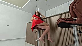 Stepfather tests new camera by filming pov doggystyle sex with stepdaughter in homemade amateur