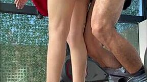 hidden cam catches argentinian stepsis sucking dick at the gym