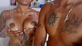 my cousin spotted me in the shower and decided to jump in with me for some fun