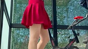 hidden cam catches argentinian stepsis sucking dick at the gym