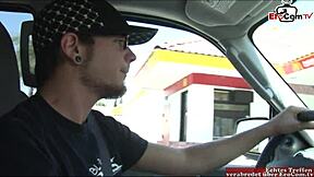 This black haired Latina slut with small 18+ natural tits got picked up on the street for cum on tits action.