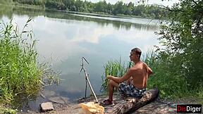 TEEN SEDUCES Married Fisherman FUCKS Him Doggystyle Cowgirl On Lake